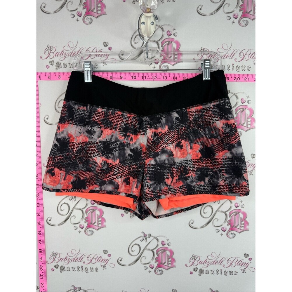 MPG shorts dual neon tie dye Black & Coral Tie-Dye Athletic Shorts